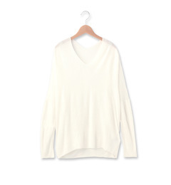 【オゾック/OZOC】 Vネックドルマンルーズニットプルオーバー [3000円(税込)以上で送料無料]