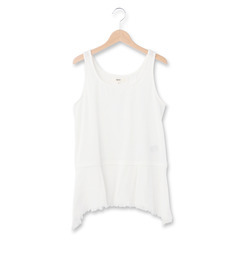 【オゾック/OZOC】 異素材切り替えボーダータンクトップ [3000円(税込)以上で送料無料]