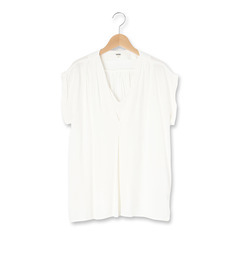 【オゾック/OZOC】 ジョーゼットタックブラウス [3000円(税込)以上で送料無料]