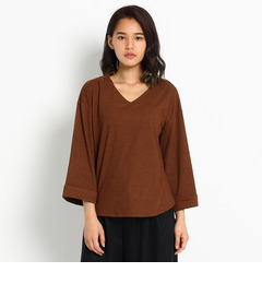 【オゾック/OZOC】 Vネックゆったりニットトップス [3000円(税込)以上で送料無料]