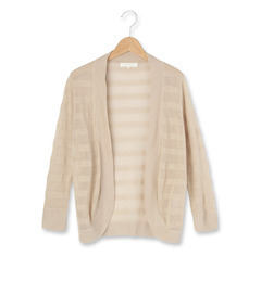 【グローブ/grove】 ボレロ風シャドーボーダーカーディガン [3000円(税込)以上で送料無料]