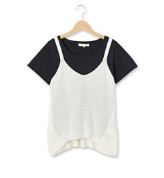 【グローブ/grove】 ニットキャミセットプルオーバー [3000円(税込)以上で送料無料]