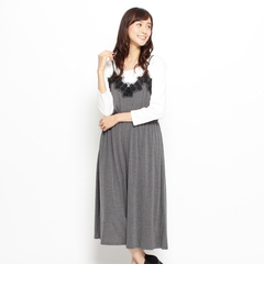 【グローブ/grove】 キャミサロペット×カットソーSET [3000円(税込)以上で送料無料]