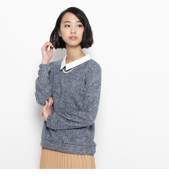 【グローブ/grove】 コットンパール襟付き起毛プルオーバー [3000円(税込)以上で送料無料]