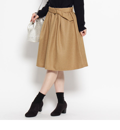 【グローブ/grove】 ベルト付きタックフレアスカート [3000円(税込)以上で送料無料]