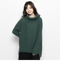 【グローブ/grove】 裾ジップタートルニットプルオーバー [3000円(税込)以上で送料無料]