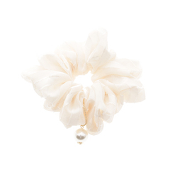 【グローブ/grove】 シアーストライプシュシュ [3000円(税込)以上で送料無料]