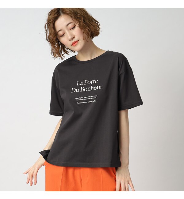 夏に嬉しい！ひんやりロゴプリント半袖Tシャツ|grove(グローブ)の通販｜アイルミネ