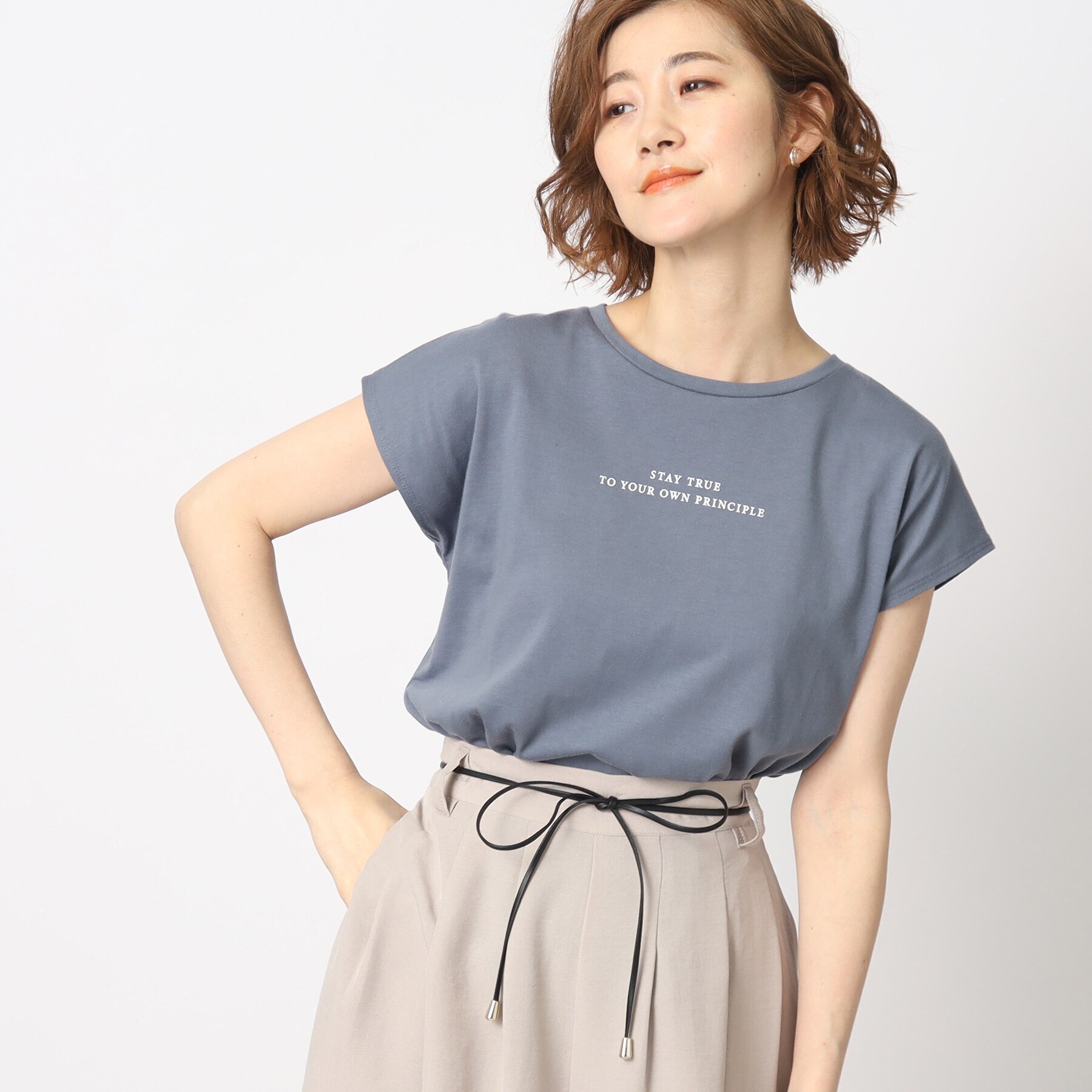 時短コーデ！キャミワンピース×プリントTシャツ SET|grove