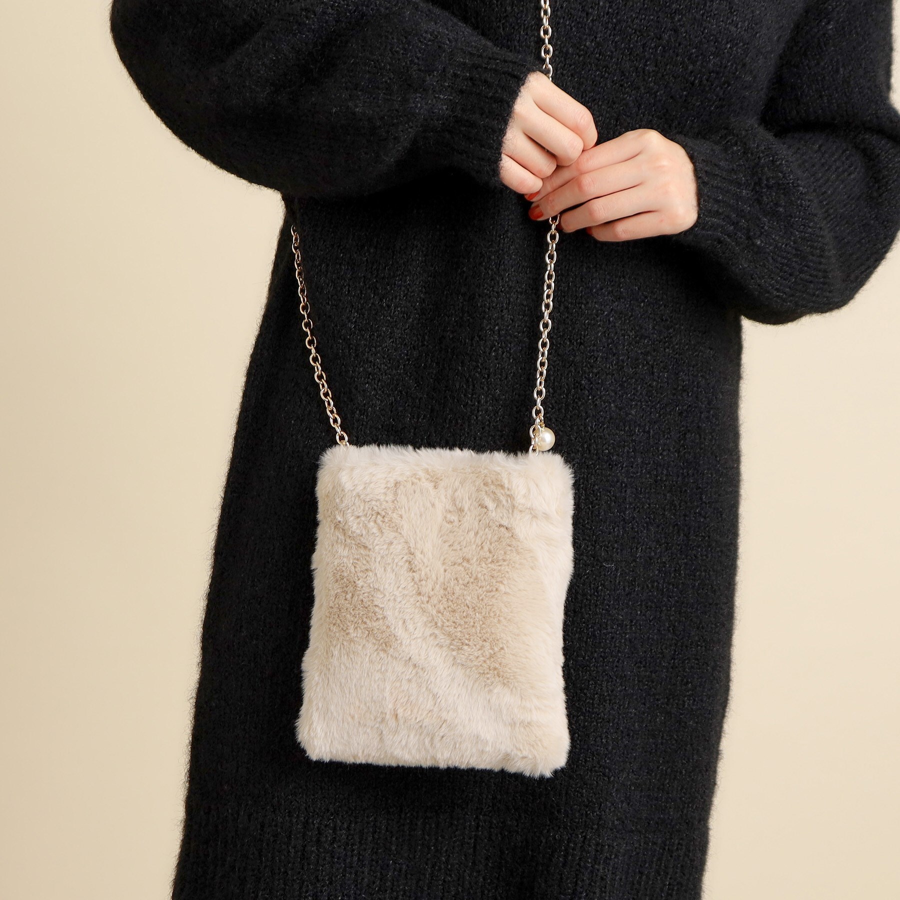 Forever 21 fur sling bag on sale