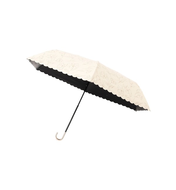 ファッションメンズのイチオシ|【グローブ/grove】 ラインフラワー ミニ 折りたたみ傘【遮光・晴雨兼用】