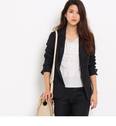 【インディヴィ/INDIVI】 ウール混ストレッチジャケット [送料無料]