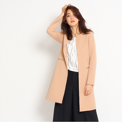 【インディヴィ/INDIVI】 ダンボールノーカラーコート [送料無料]