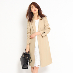 【インディヴィ/INDIVI】 [L]トリアセツイルテーラードコート [送料無料]