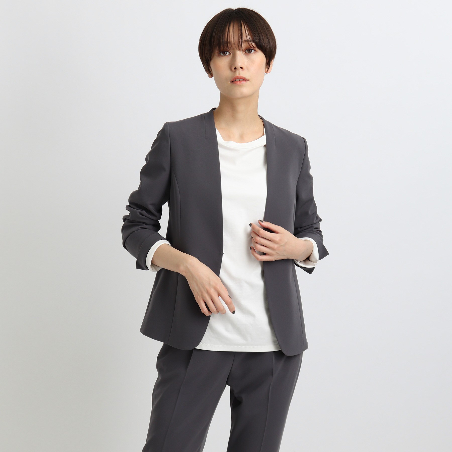 ✤Theory セオリー TAILOR ノーカラージャケット✤公式サイト販売中-