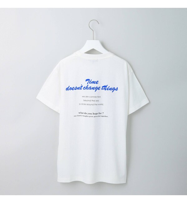 ＜アイルミネ＞【インディヴィ/INDIVI】 【WORLD for the World】バックプリント ロゴTシャツ