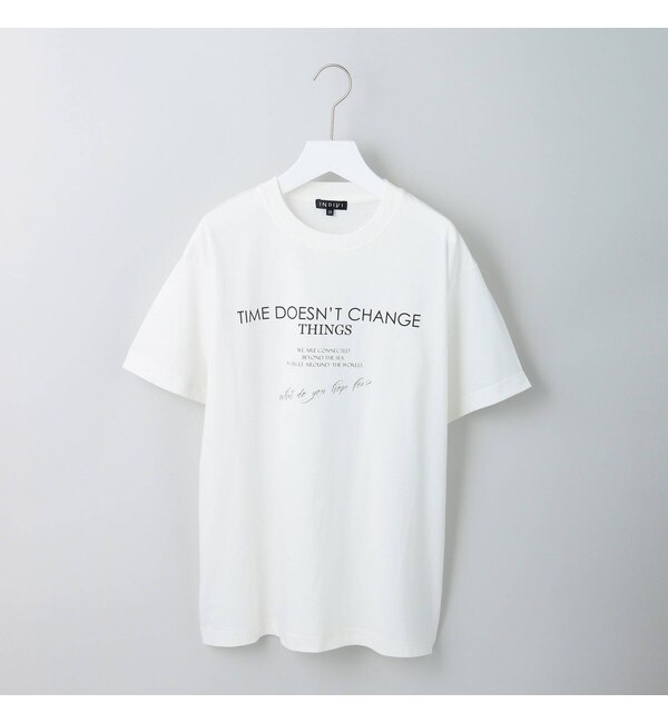 ＜アイルミネ＞【インディヴィ/INDIVI】 【WORLD for the World】ロゴTシャツ