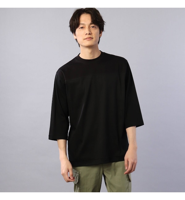 【タケオキクチ/TAKEO KIKUCHI】 【Made in JAPAN】カラーブロッキング フットボール Tシャツ