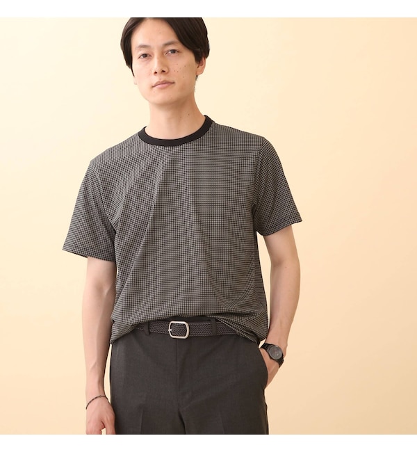＜アイルミネ＞【タケオキクチ/TAKEO KIKUCHI】 【Made in JAPAN / Sサイズ〜】千鳥プリント カノコ Tシャツ