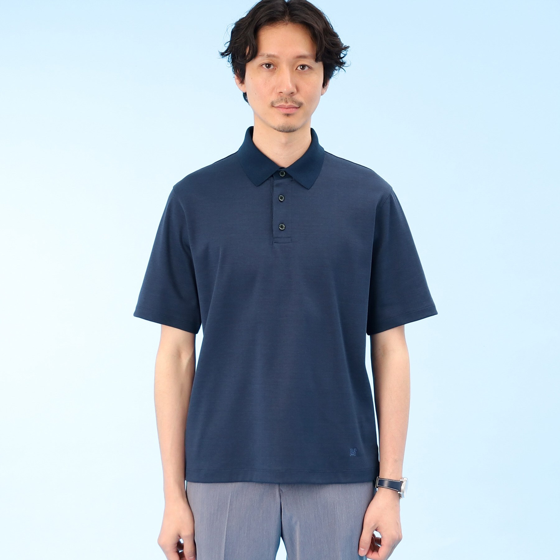 ハイゲージ フライス 半袖 ポロシャツ|TAKEO KIKUCHI(タケオキクチ)の