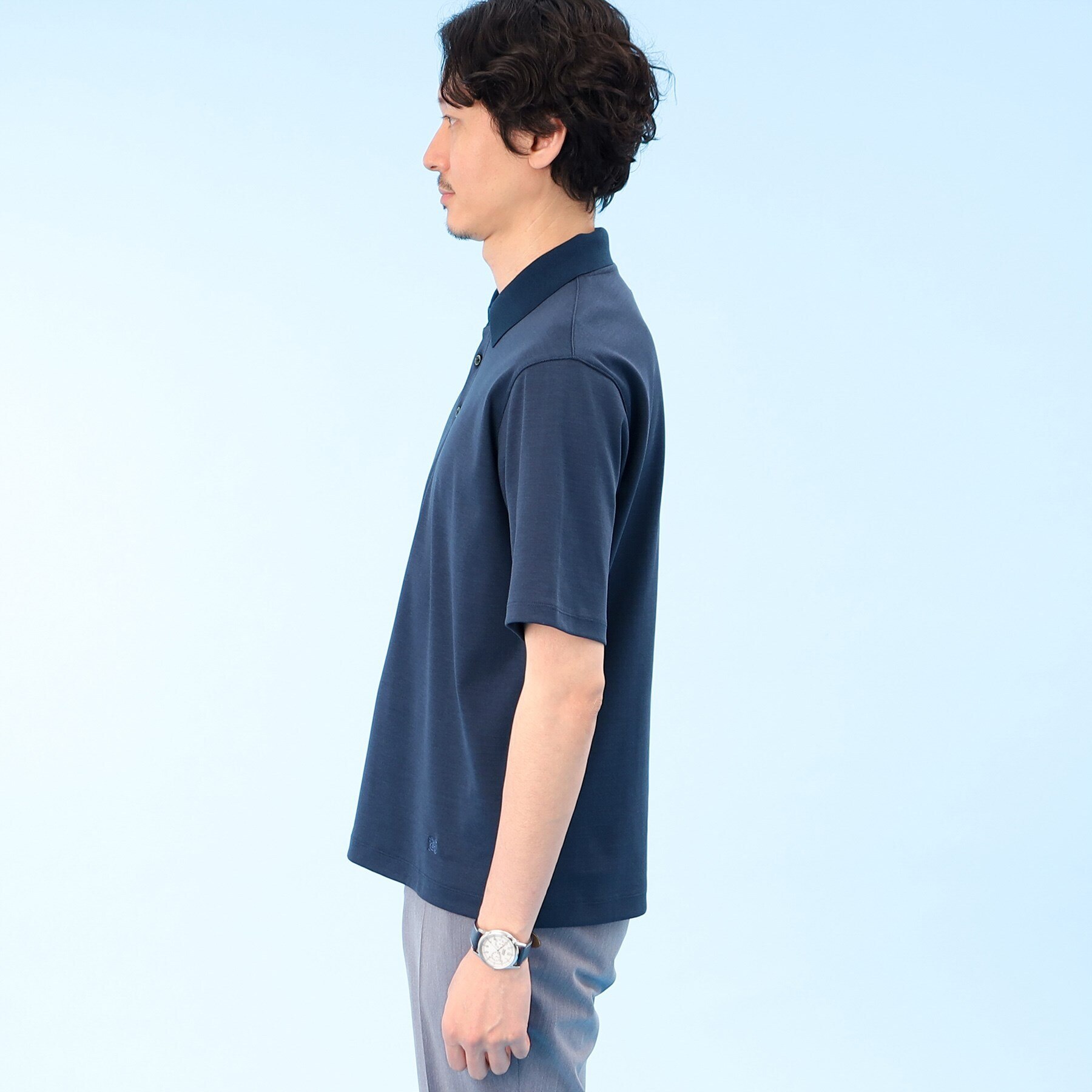 ハイゲージ フライス 半袖 ポロシャツ|TAKEO KIKUCHI(タケオキクチ)の