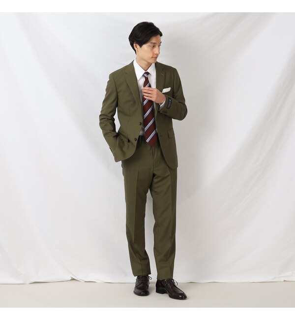 【タケオキクチ/TAKEO KIKUCHI】 【DORMEUIL】リップストップ カラー スーツ