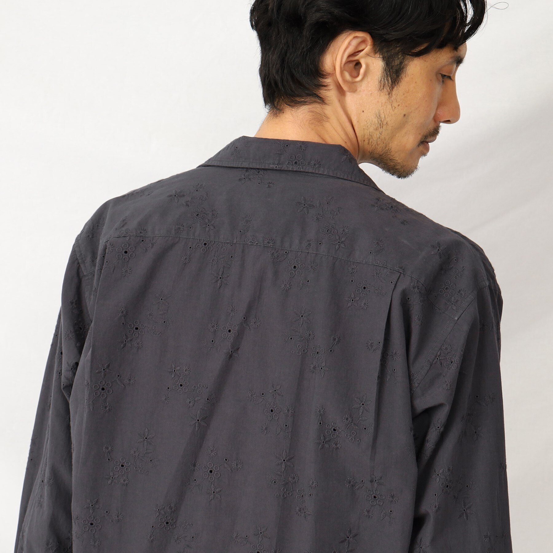 フラワー 刺繍 オープンカラー シャツ|TAKEO KIKUCHI(タケオキクチ)の