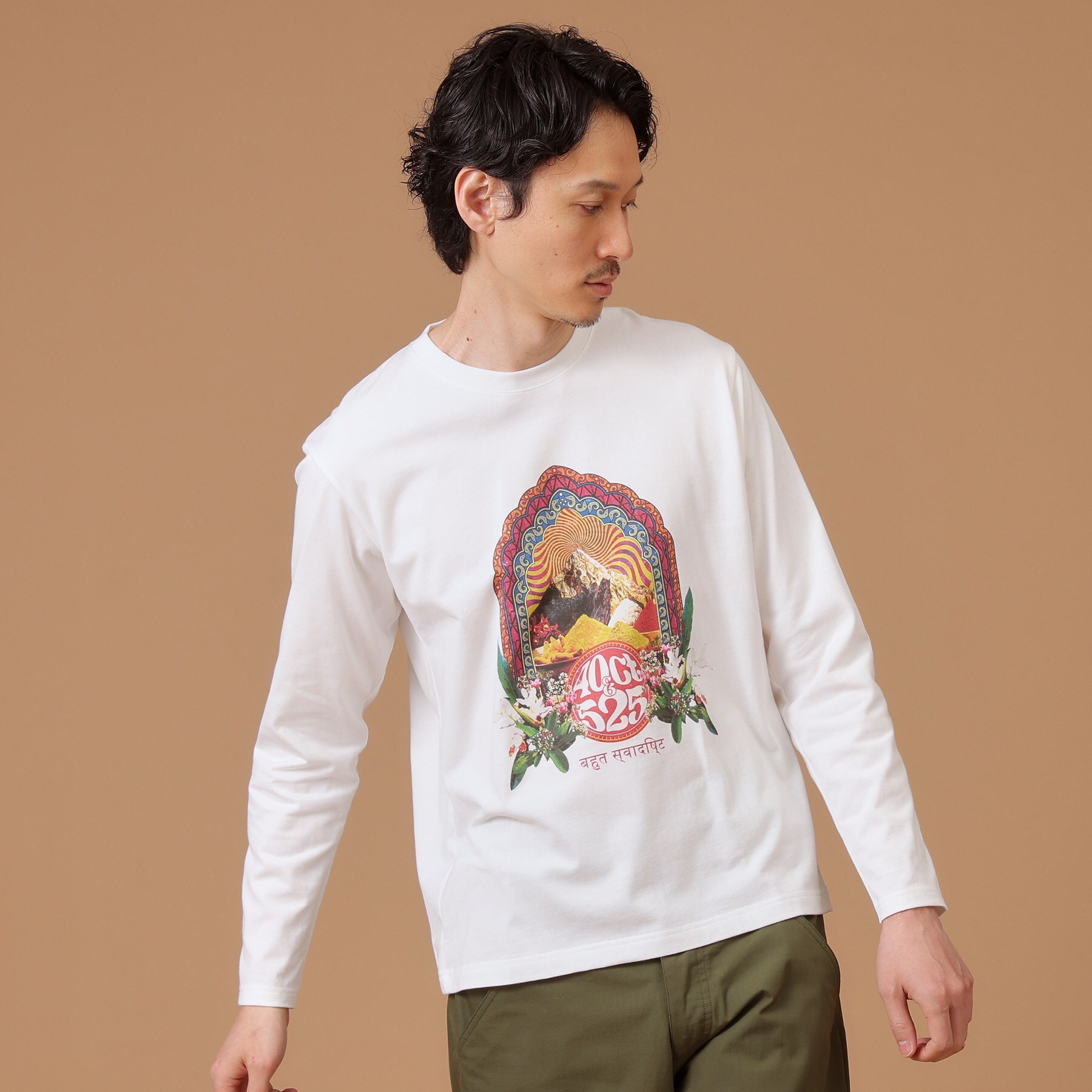 Sサイズ～】スパイスマウンテン長袖Tシャツ|TAKEO KIKUCHI