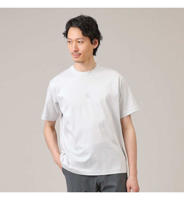 【タケオキクチ/TAKEO KIKUCHI】 【刺繍ロゴT】スムース ワンポイント Tシャツ