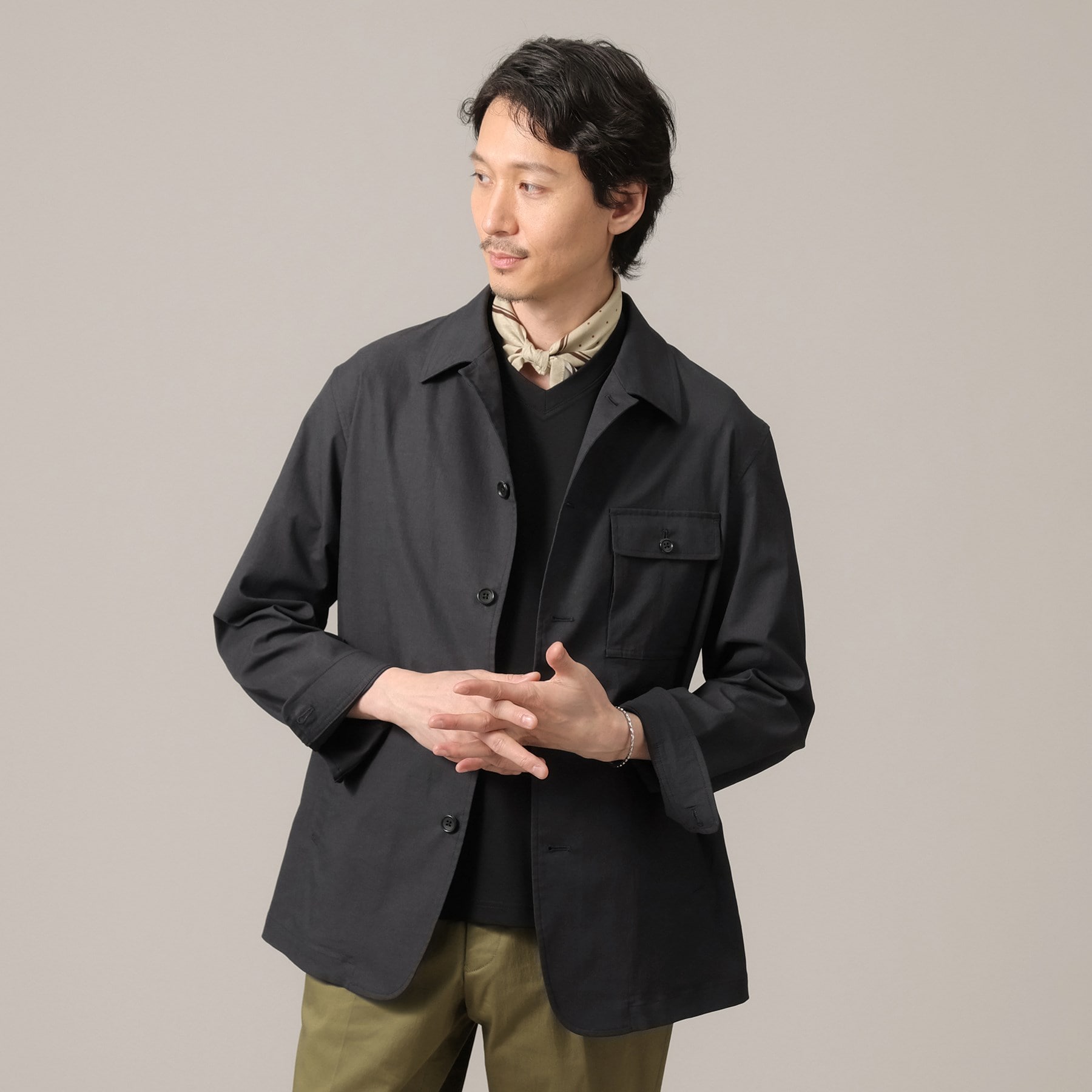 ストレッチ シャツジャケット|TAKEO KIKUCHI(タケオキクチ)の通販