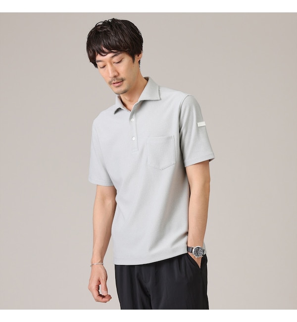 【タケオキクチ/TAKEO KIKUCHI】 【尾州織/Made in JAPAN】メランジ ポロシャツ