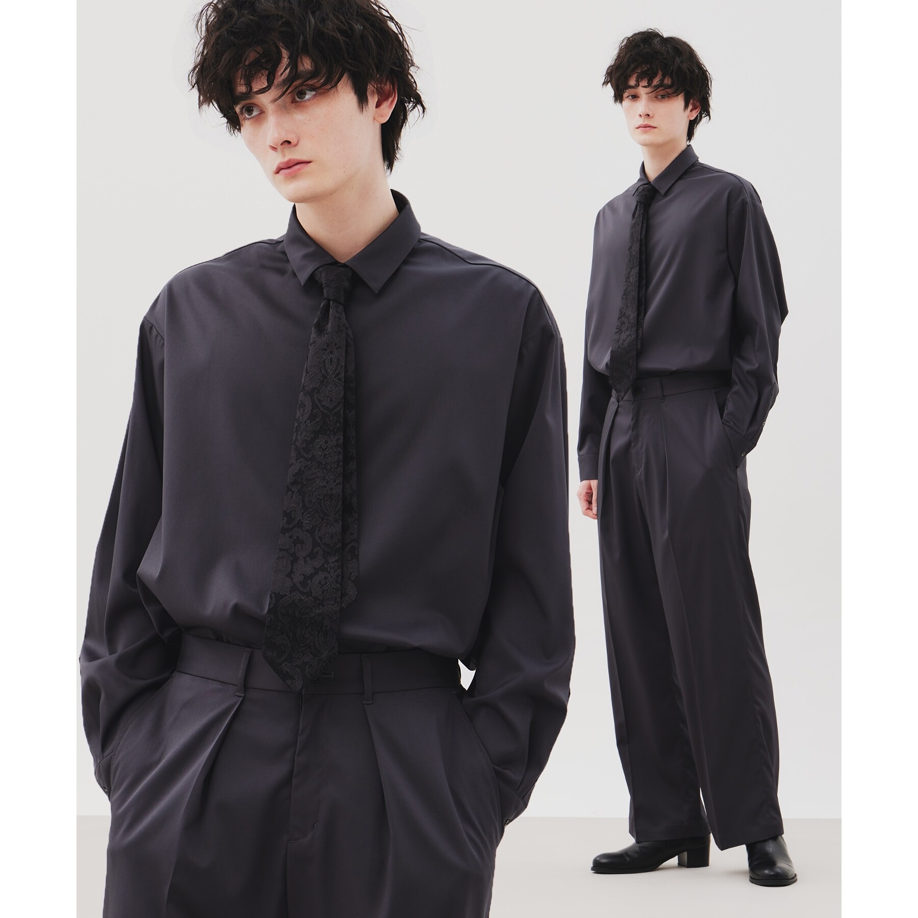 ネクタイ付きシャツセットアップ|tk.TAKEO KIKUCHI(ティーケー 