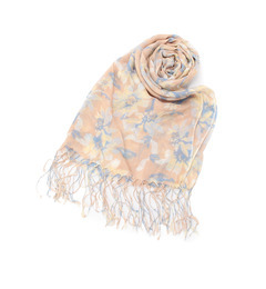 【インデックス/index】 フラワー柄フリンジストール [3000円(税込)以上で送料無料]