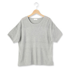 【インデックス/index】 ボーダー編み柄ドロップショルダーニット [3000円(税込)以上で送料無料]