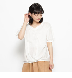 【インデックス/index】 抜き衿タックブラウス [3000円(税込)以上で送料無料]