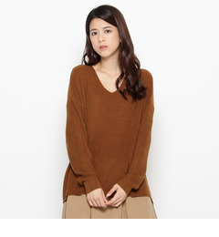 【インデックス/index】 片畦バックフレアニットプルオーバー [3000円(税込)以上で送料無料]