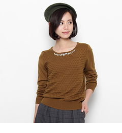 【インデックス/index】 小ケーブルビジューニットソー [3000円(税込)以上で送料無料]