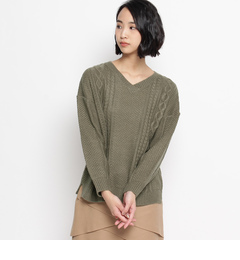 【インデックス/index】 ドロップショルダーニットプルオーバー [3000円(税込)以上で送料無料]