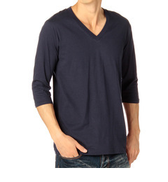 【ベース ステーション/BASE STATION】 inner light v neck 3/4 sleeve [3000円(税込)以上で送料無料]