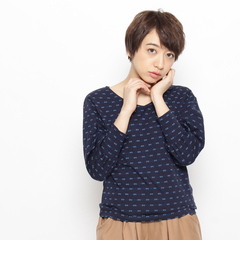 【ジ・エンポリアム/THE EMPORIUM】 リボン総柄 ボリューム袖 プルオーバー [3000円(税込)以上で送料無料]