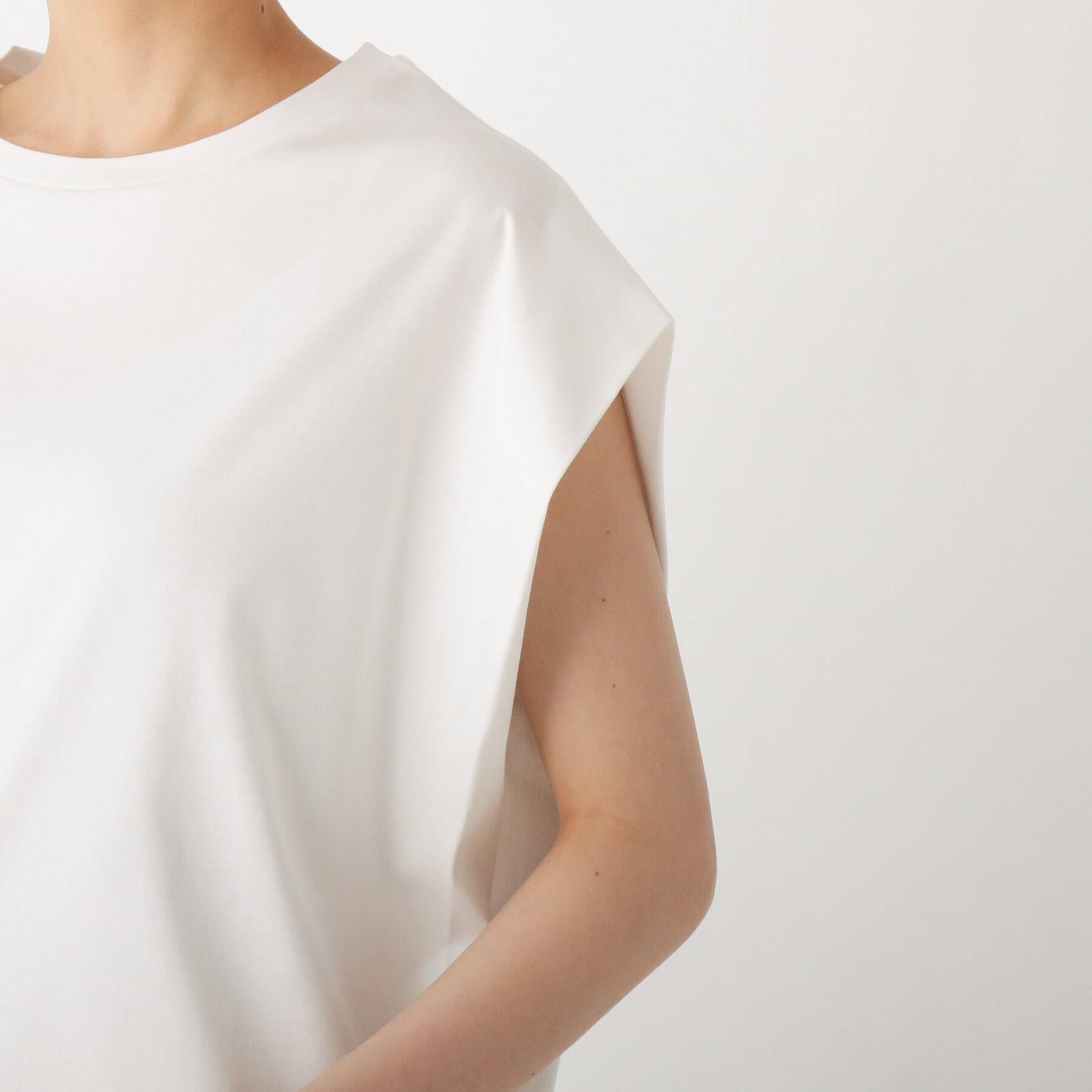 5％OFF tシャツ Tシャツ マーセライズドコットン タックフレンチスリーブカットソー WEB限定カラー サイズ 1 532円