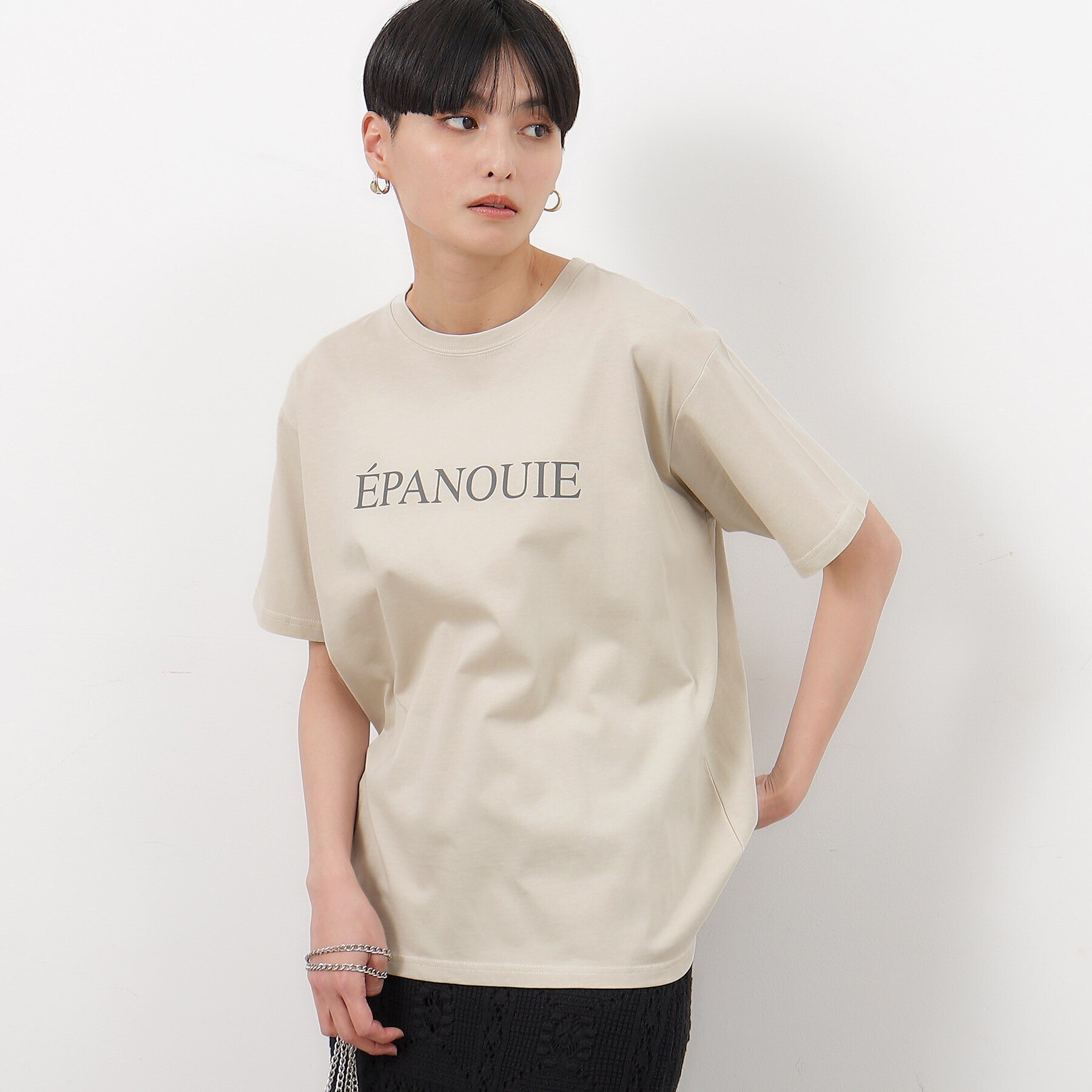 コンパクトロゴプリントTシャツ|OPAQUE.CLIP(オペークドットクリップ