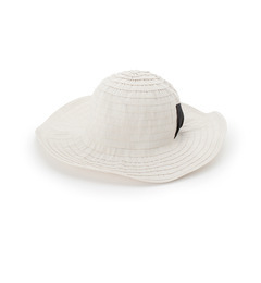 【クチュール ブローチ/Couture brooch】 リボン付きつば広ハット [3000円(税込)以上で送料無料]