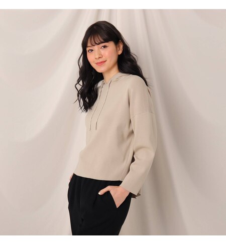 バックコクーンニットフーディー Couture Brooch クチュール ブローチ の通販 アイルミネ バックコクーンニットフーディー Couture Brooch クチュール ブローチ の通販 アイルミネ
