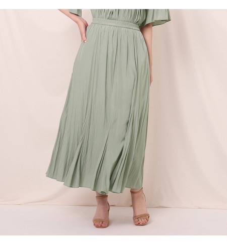 ヴィンテージサテンスカート Couture Brooch クチュール ブローチ の通販 アイルミネ