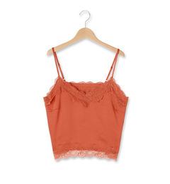 【ハッシュアッシュ/HusHusH】 レース付きキャミソール [3000円(税込)以上で送料無料]