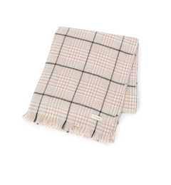 【ハッシュアッシュ/HusHusH】 グレンチェック大判ストール [3000円(税込)以上で送料無料]