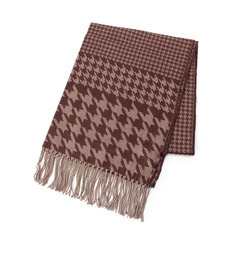 【ハッシュアッシュ/HusHusH】 千鳥チェックストール [3000円(税込)以上で送料無料]