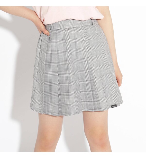 【ピンクラテ/PINK-Latte】 チェックプリーツスカート