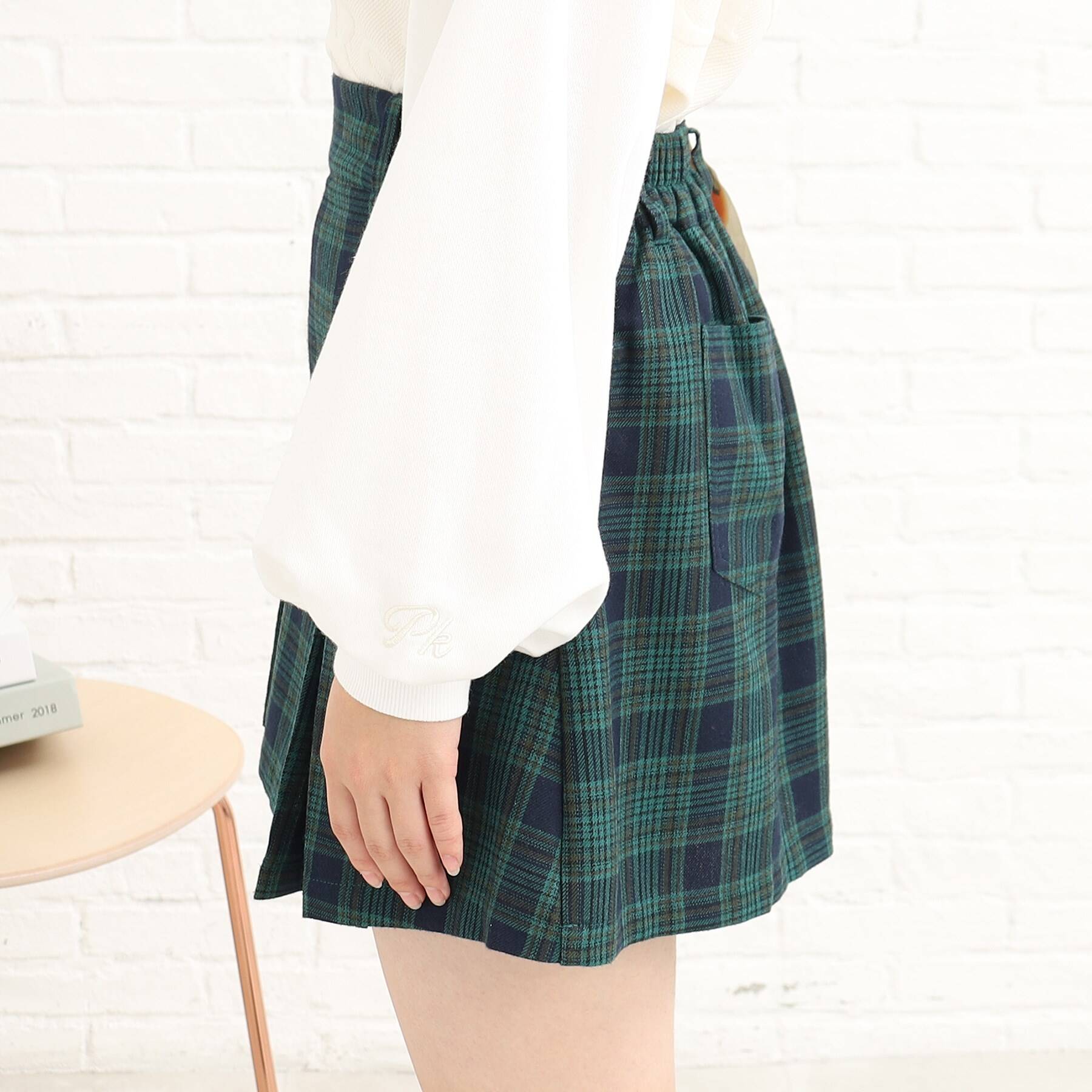 あったかインパン付ボックスプリーツスカート|PINK-Latte(ピンクラテ